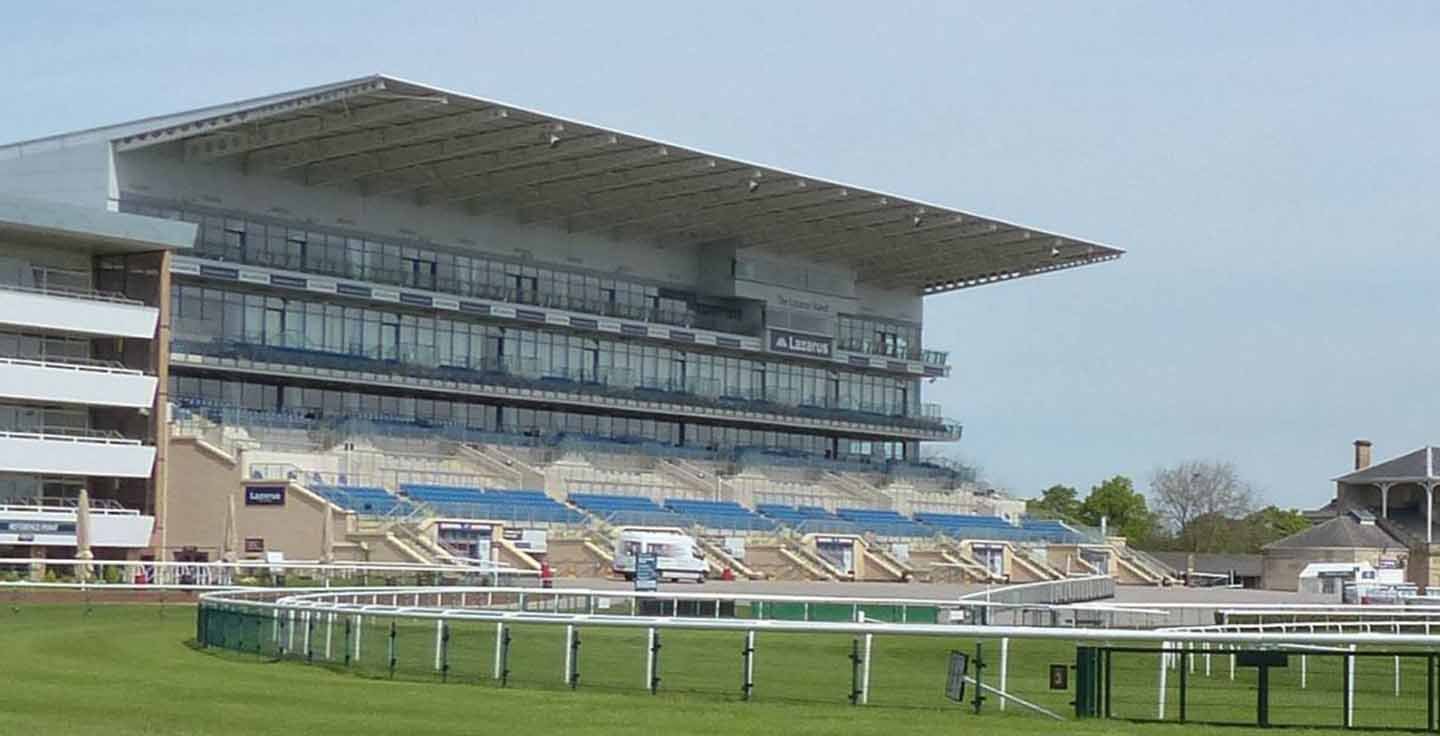 greatest events doncater Closer view of Doncaster Racecourse seating area