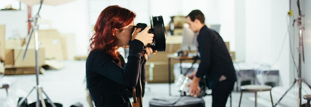 Photographer capturing images at a live event