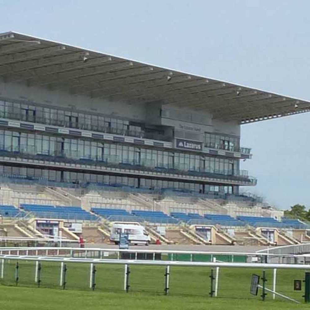 greatest events doncater Closer view of Doncaster Racecourse seating area
